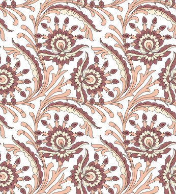 Kusursuz tekstil çiçek desenli.