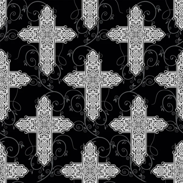 Decorative Christian Religion Cross Pattern Design