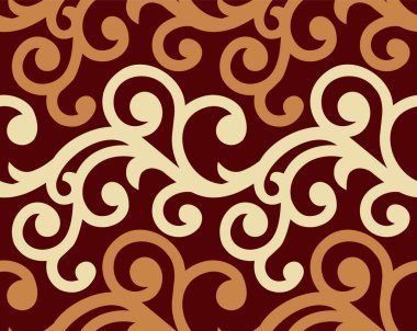 Sarmal şekildeki kusursuz dekoratif desen