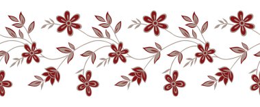 Vektörsüz çiçeksiz sınır tasarımı