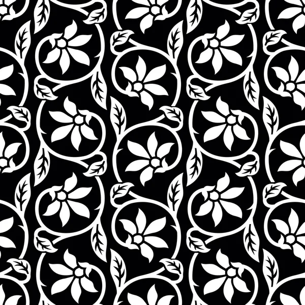 Vector Decorative Flower Pattern Design — Stock Vector