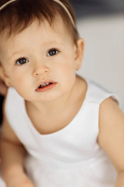 Retrato Bebê Bonito Menina — Fotografia de Stock