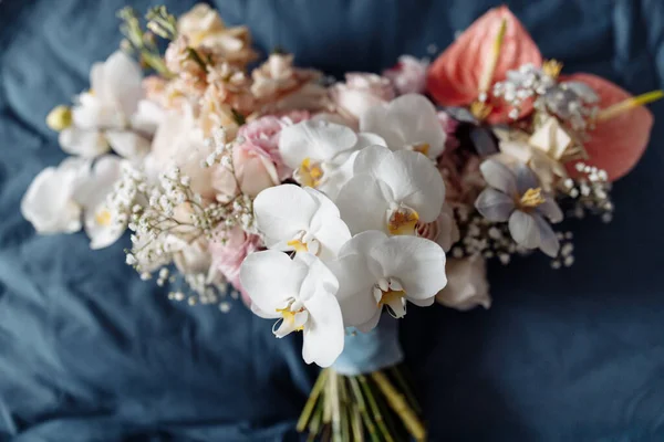 Krásná Svatební Kytice Květin — Stock fotografie