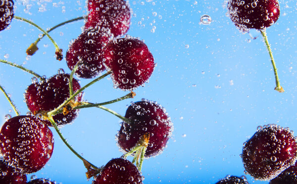 cherry water bubbles