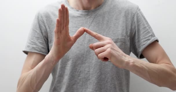 Мова Жестів Глухих — стокове відео