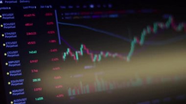 Kripto para birimi şeması çevrimiçi. Borsada Eth, BTC ve XRP 'den alıntılar. Ethereum piyasa haritası. Bir dizüstü bilgisayarda ya da PC ekranında görüntüleniyor