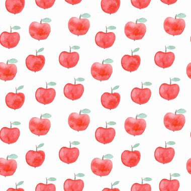 Suluboya elma ile Seamless Modeli 