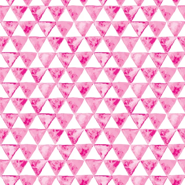 Seamless watercolor geometric pattern — Stock Vector