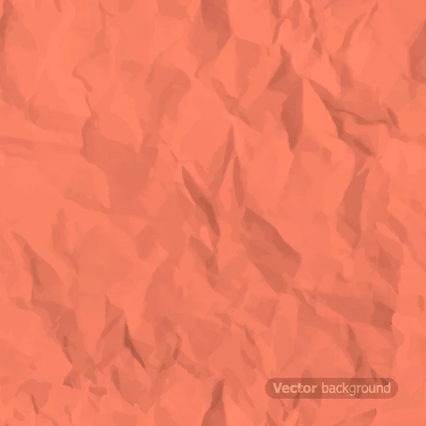 Varrat nélküli Összegyűrt papír textúra — Stock Vector