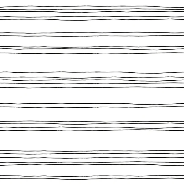 Padrão sem costura com linhas desenhadas à mão — Vetor de Stock