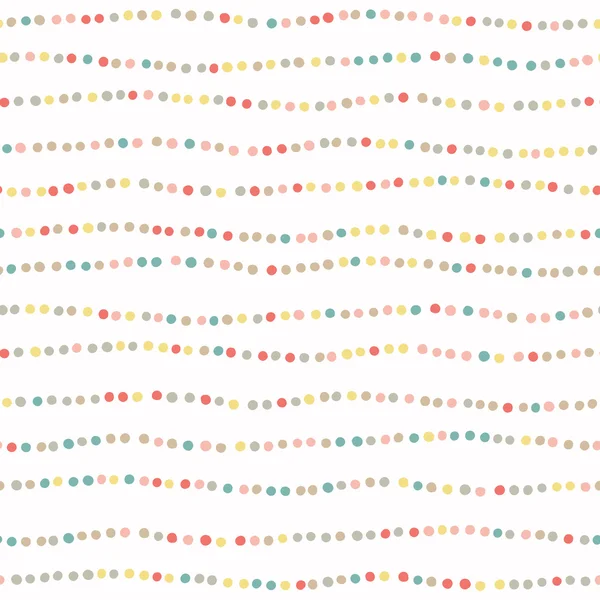 Patrón de color sin costuras con puntos — Archivo Imágenes Vectoriales