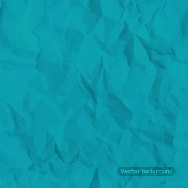 Textura de papel arrugado azul sin costuras — Vector de stock