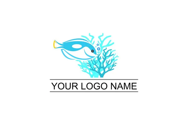 Letter Six Fish Logo Nice Icons Company Vector Illustrations — Stock Vector