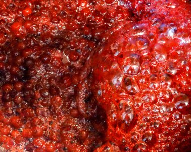 Böğürtlen, yaban mersini ve yaban mersini reçeli.. 