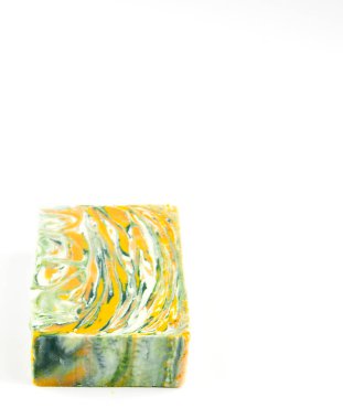 Hafif arkaplanda el yapımı mis kokulu sabun.. 