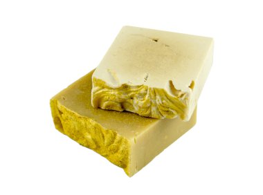 Hafif arkaplanda el yapımı mis kokulu sabun.. 