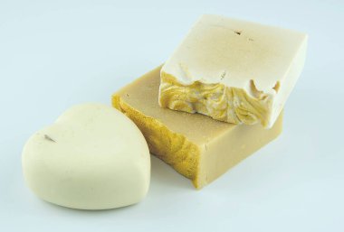 Hafif arkaplanda el yapımı mis kokulu sabun.. 