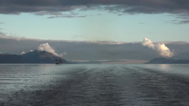 Alaska. Den nordliga naturens skönhet. Kryssning till Alaska. — Stockvideo