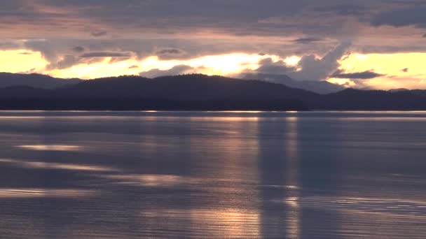Alasca. A beleza da natureza do norte. Cruzeiro para o Alasca. — Vídeo de Stock