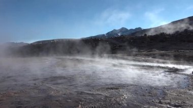 Şili. Atacama Çölü 'nün Fumaroles' leri.