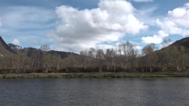 Norvegia. Lofoten. Bella Natura Norvegia paesaggio naturale, isola di Lofoten. — Video Stock