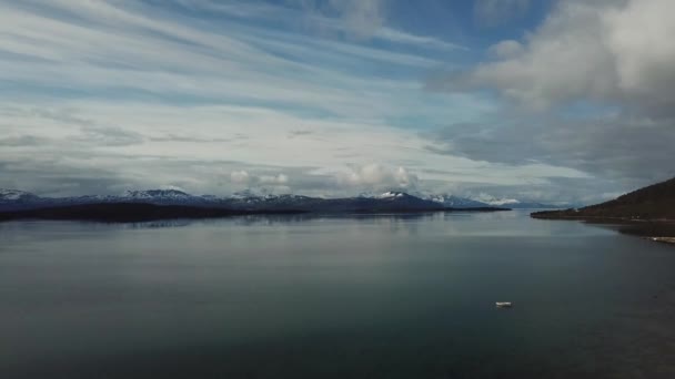 Norge. Flygbilder Vackra Natur Norge. Unika landskap i nordlig natur. — Stockvideo