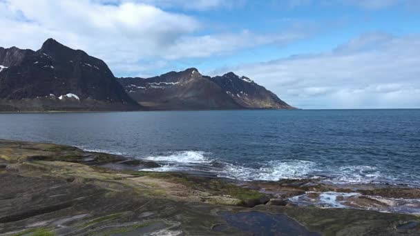 Noruega. Filmagem aérea Beautiful Nature Norway. Paisagens únicas da natureza do norte. — Vídeo de Stock