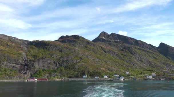 Лофотенские острова. Знаменитые острова северной Норвегии. — стоковое видео