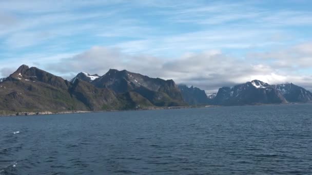 Wyspy Lofoten. Słynne wyspy w północnej Norwegii. — Wideo stockowe