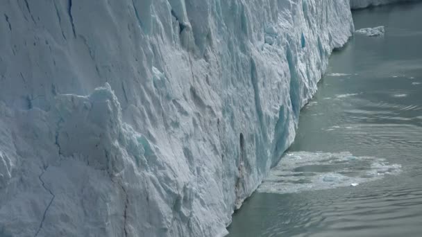 Argentina. Den berömda Perito Moreno Glacier och Glacial Lake. — Stockvideo