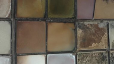 Tuz tarlaları. Kanarya Adaları 'ndaki tuz tarlaları. Lancerot Adası. Tuz madenleri. Tuz üretim teknolojisi. Hava görüntüsü. İHA .