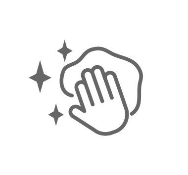 El Temizleme simgesi vektörü ayarlandı