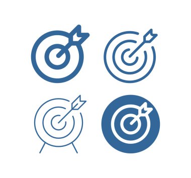 Dart, hedef, hedef vektör simgesi