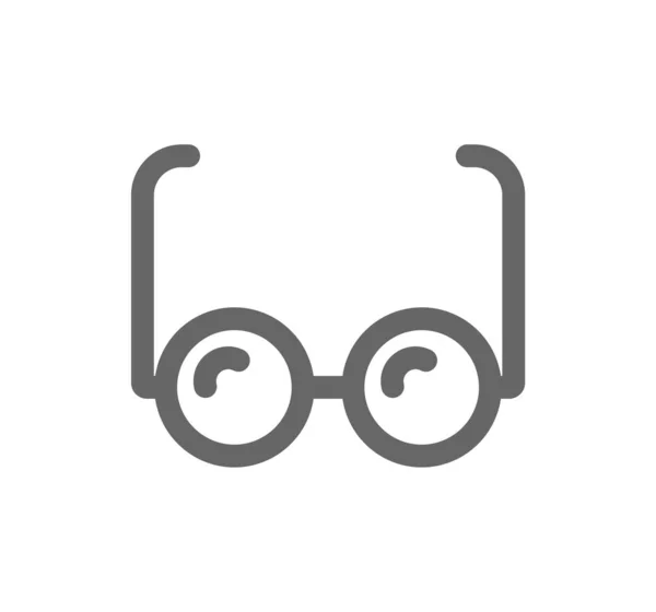 Icono de línea de gafas. Diseño del logo de gafas — Archivo Imágenes Vectoriales