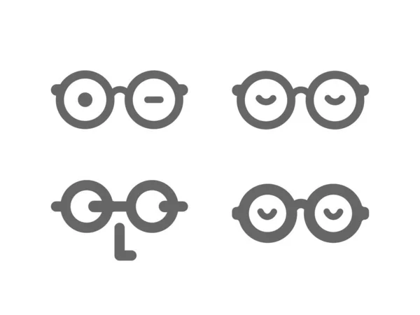 メガネラインのアイコン。壮大なロゴデザイン — ストックベクタ