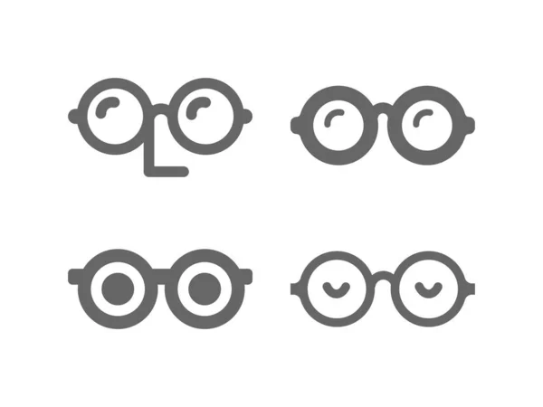 Ikona čáry brýlí. Návrh loga brýlí — Stockový vektor