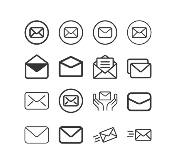 信封线图标集.E-Mail, Message symbol — 图库矢量图片