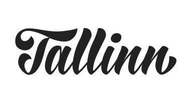 Tallinn el yazısı kelime fırça harf biçimi