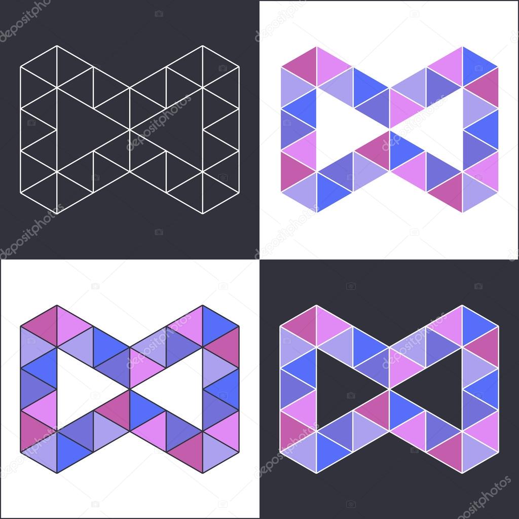 Symbol of Infinity in Polygonal Style