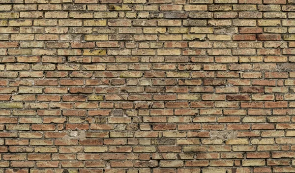 Un vecchio muro di mattoni — Foto Stock