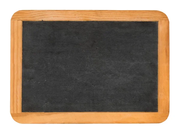 Um quadro negro vazio em um fundo branco — Fotografia de Stock