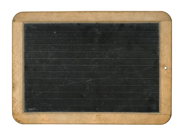 Beyaz bir arka plan üzerinde çizgili yazı tahtası — Stok fotoğraf