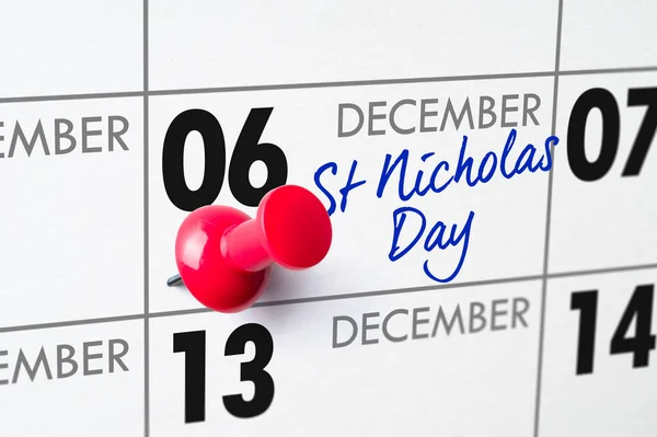 Nicholas Day Day December — Stock Photo, Image