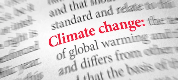 Definition Word Climate Change Dictionary — Stock Photo, Image