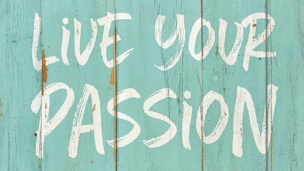 Motivational Quote Live Your Passion — Stock Photo, Image