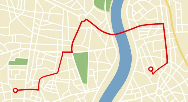 Mapa Genérico Ciudad Navegación —  Fotos de Stock