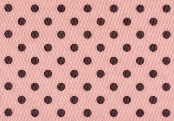 Beige fabric with brown polka dots — Stock Photo, Image