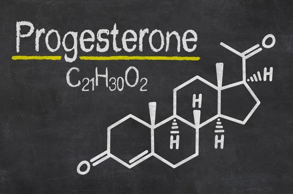 Blackboard with chemical formula — Stock Photo, Image