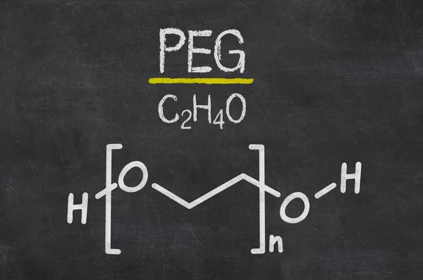 Blackboard with a chemical formula — Stock Photo, Image