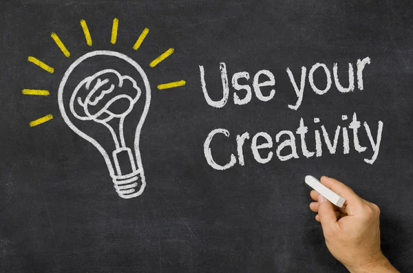 Use sua criatividade — Fotografia de Stock